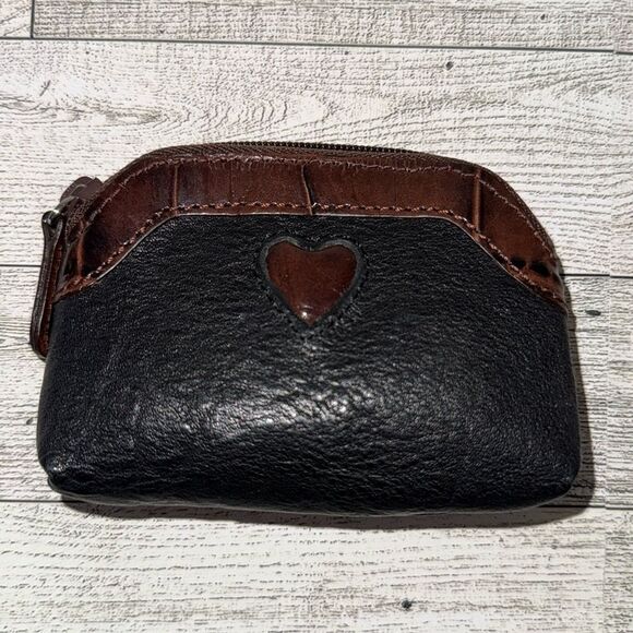 Brighton Black & Brown Zip Pouch - Picture 1 of 8